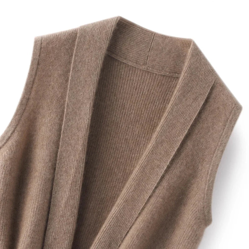 Gallucci Soft Cashmere Tie Vest