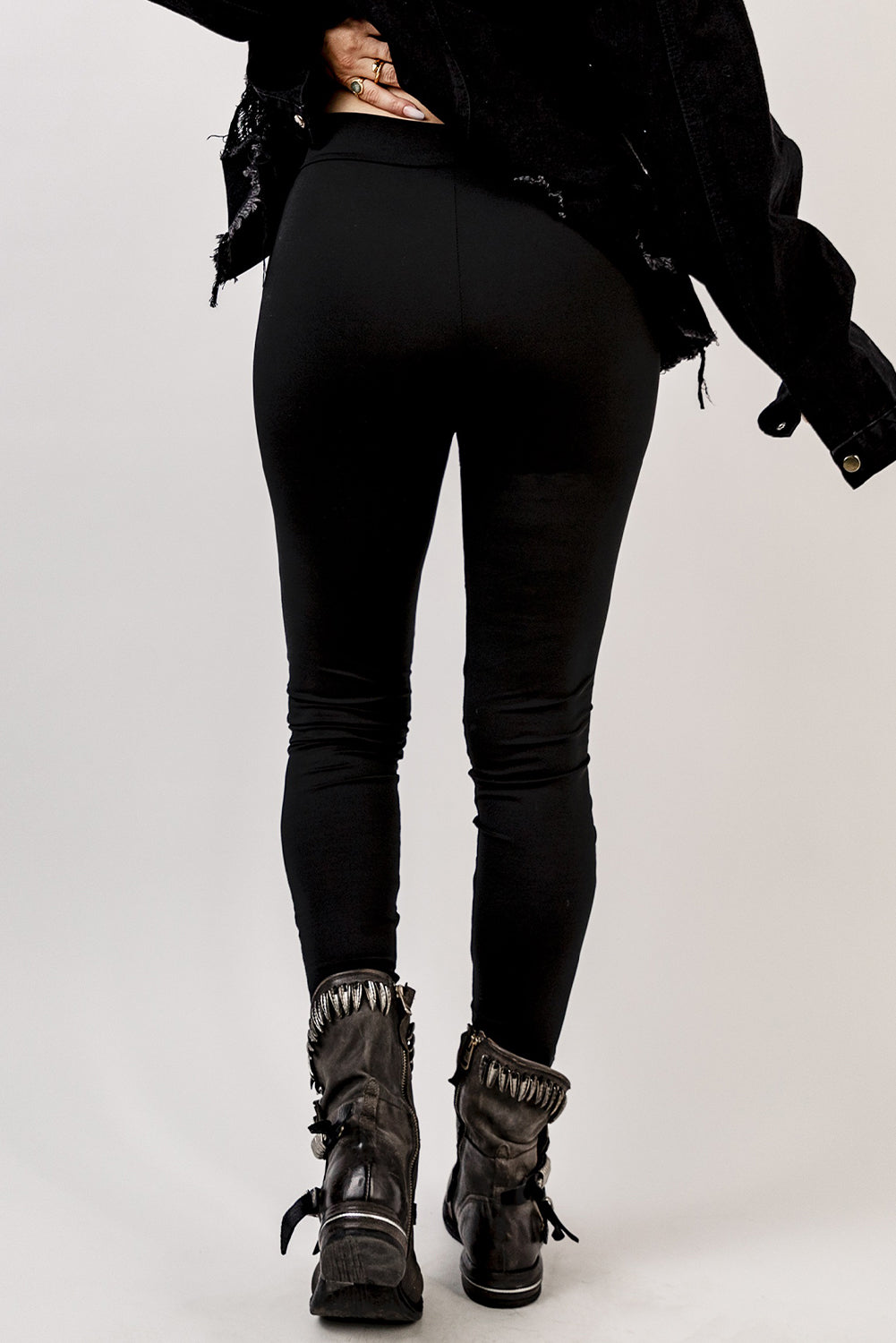 Grommet Lace Up Front Leggings