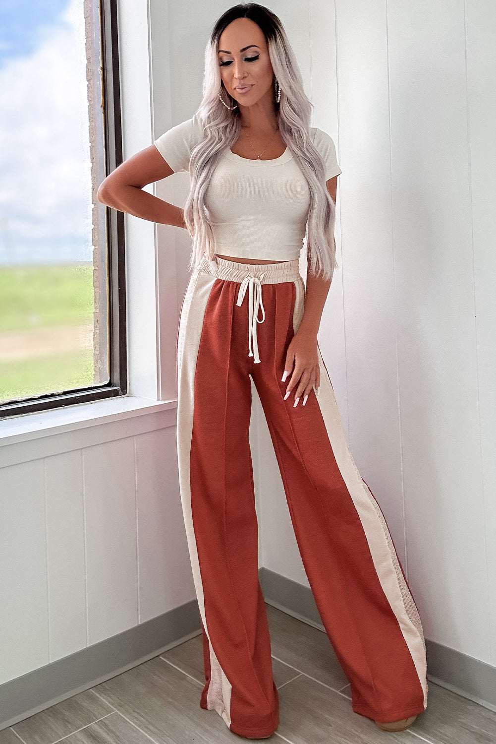 High Waist Wide Leg Pants