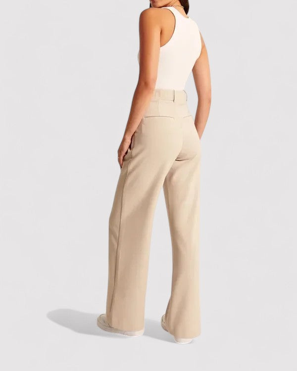 Gallucci Women's High-Waisted Flared Trousers