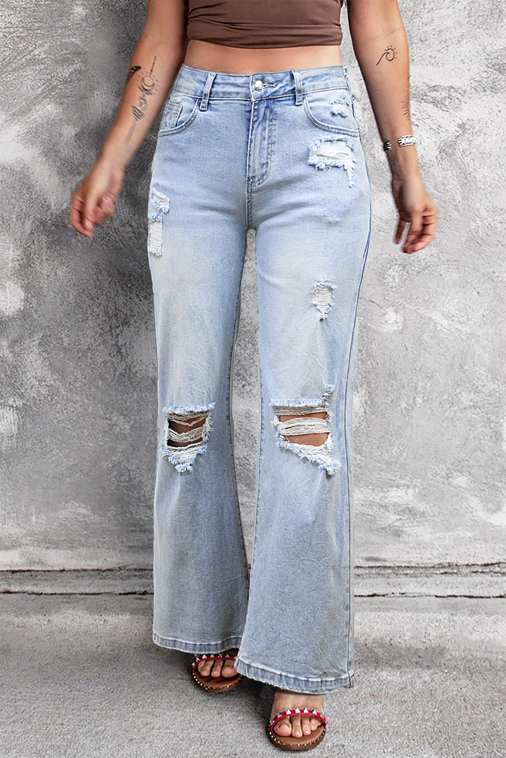 Beau Blue Vintage Flare Jeans